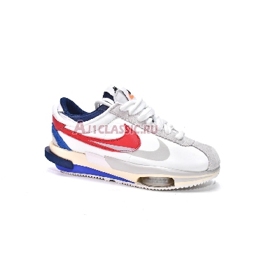 Sacai x Nike Cortez 4.0 OG DQ0581-100 White/Varsity Red/Varsity Royal Mens Womens Shoes