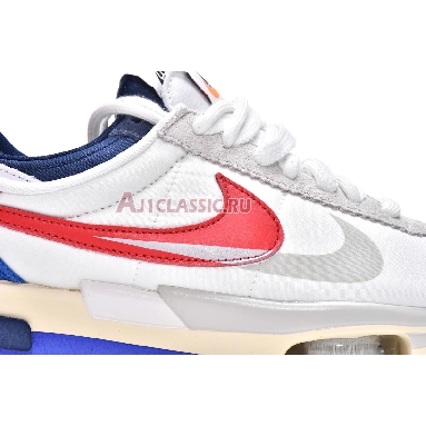 Sacai x Nike Cortez 4.0 OG DQ0581-100 White/Varsity Red/Varsity Royal Mens Womens Shoes