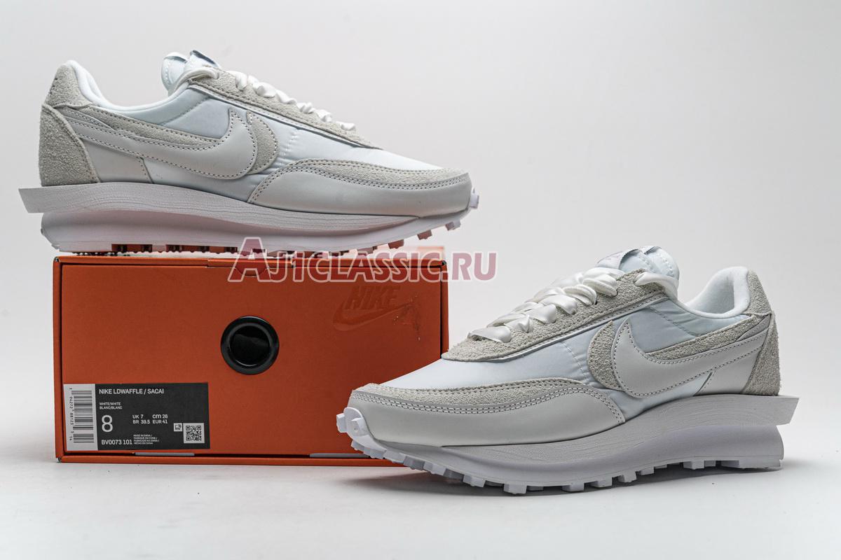 New Sacai x Nike LDWaffle "White Nylon" BV0073-101 Shoes