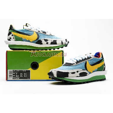 Sacai x Nike LDWaffle Ben & Jerrys CN8899-006 White/Lagoon Pulse/Black/University Gold Mens Womens Shoes