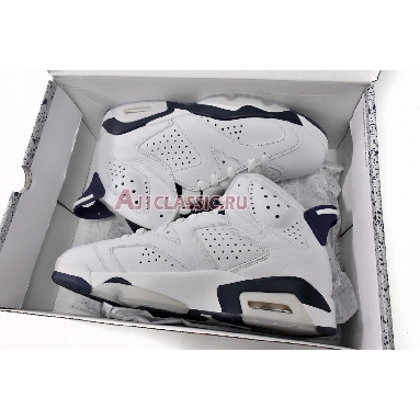 Air Jordan 6 Retro Midnight Navy 2022 CT8529-141 White/Midnight Navy Sneakers