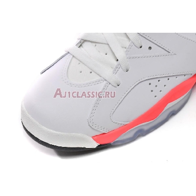 Air Jordan 6 Retro White Infrared 2014 384664-123 White/Infrared-Black Mens Womens Shoes