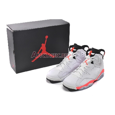 Air Jordan 6 Retro White Infrared 2014 384664-123 White/Infrared-Black Sneakers