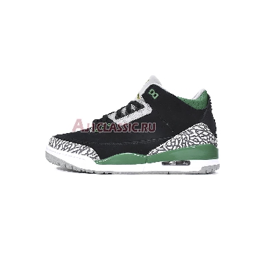 Air Jordan 3 Retro Pine Green CT8532-030 Black/Pine Green-Cement Grey-White Mens Womens Shoes