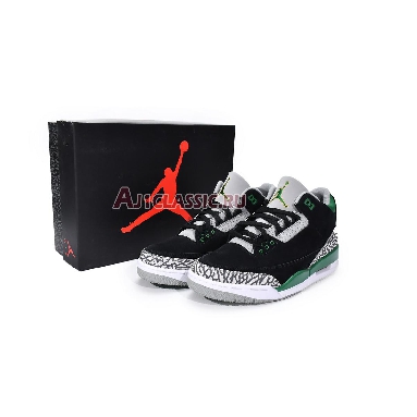 Air Jordan 3 Retro Pine Green CT8532-030 Black/Pine Green-Cement Grey-White Mens Womens Shoes