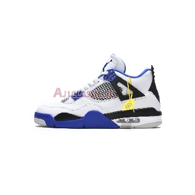 Air Jordan 4 Retro Motorsports 308497-117 White/Game Royal-Black Sneakers