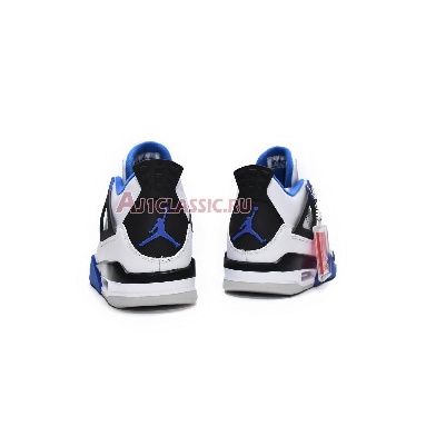 Air Jordan 4 Retro Motorsports 308497-117 White/Game Royal-Black Sneakers