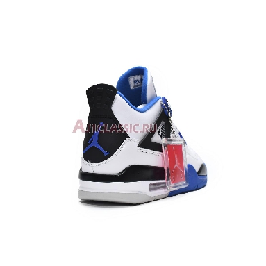 Air Jordan 4 Retro Motorsports 308497-117 White/Game Royal-Black Sneakers