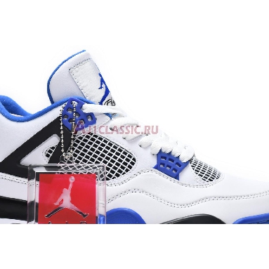 Air Jordan 4 Retro Motorsports 308497-117 White/Game Royal-Black Sneakers