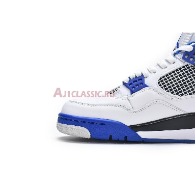 Air Jordan 4 Retro Motorsports 308497-117 White/Game Royal-Black Sneakers