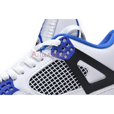 Air Jordan 4 Retro Motorsports 308497-117 White/Game Royal-Black Sneakers