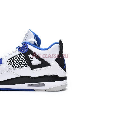 Air Jordan 4 Retro Motorsports 308497-117 White/Game Royal-Black Sneakers