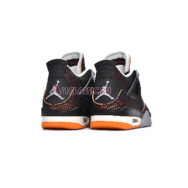 Air Jordan 4 Retro Starfish CW7183-100 Sail/Black/Starfish/Light Smoke Grey Mens Womens Shoes