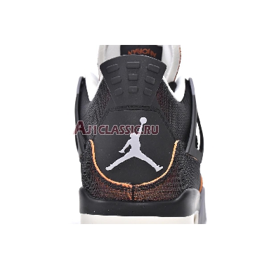 Air Jordan 4 Retro Starfish CW7183-100 Sail/Black/Starfish/Light Smoke Grey Mens Womens Shoes