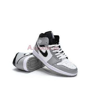 Air Jordan 1 Mid Light Smoke Grey 554724-078 Light Smoke Grey/White-Anthracite Mens Womens Shoes