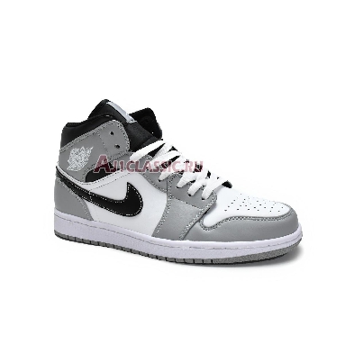 Air Jordan 1 Mid Light Smoke Grey 554724-078 Light Smoke Grey/White-Anthracite Mens Womens Shoes