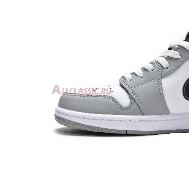 Air Jordan 1 Mid Light Smoke Grey 554724-078 Light Smoke Grey/White-Anthracite Mens Womens Shoes