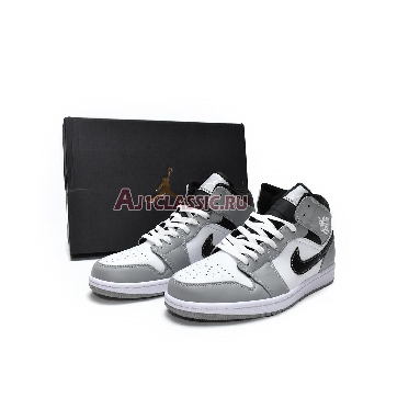 Air Jordan 1 Mid Light Smoke Grey 554724-078 Light Smoke Grey/White-Anthracite Mens Womens Shoes