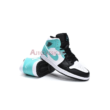 Air Jordan 1 Mid Tropical Twist 554724-132 White/Black/Tropical Twist Mens Womens Shoes