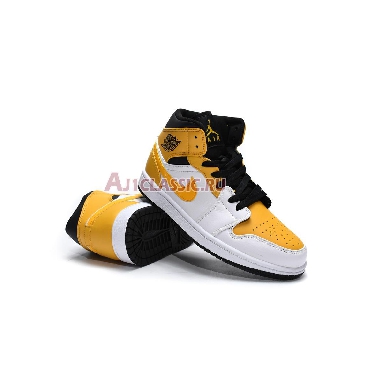 Air Jordan 1 Mid University Gold 554724-170 White/Black/University Gold Sneakers