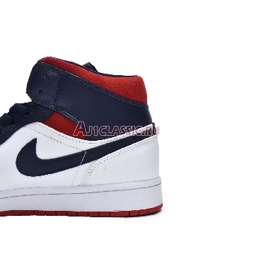 Air Jordan 1 Mid SE Olympic 852542-104 White/Midnight Navy/Varsity Red Sneakers