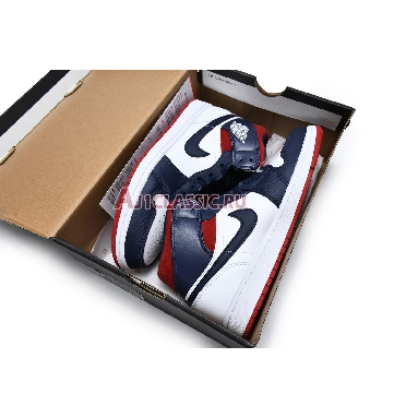 Air Jordan 1 Mid SE Olympic 852542-104 White/Midnight Navy/Varsity Red Sneakers