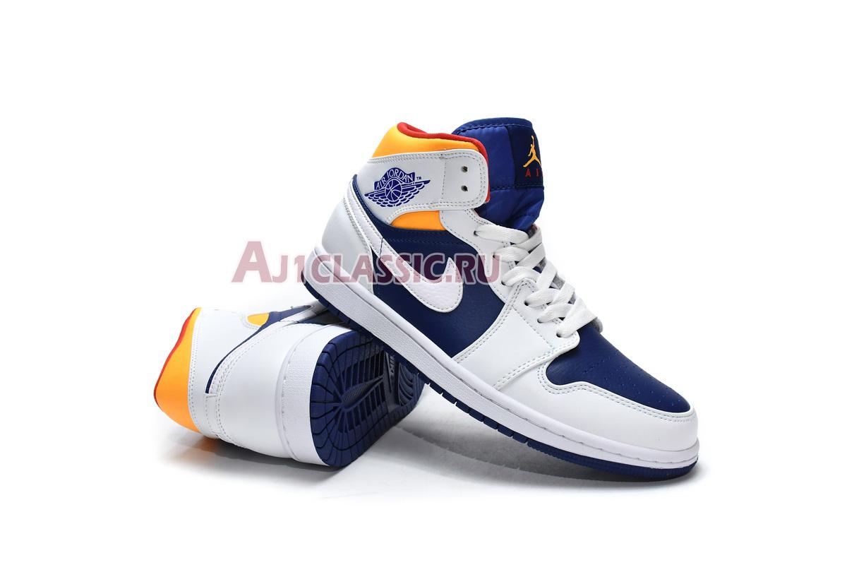 Air Jordan 1 Mid "White Deep Royal Blue" 554724-131