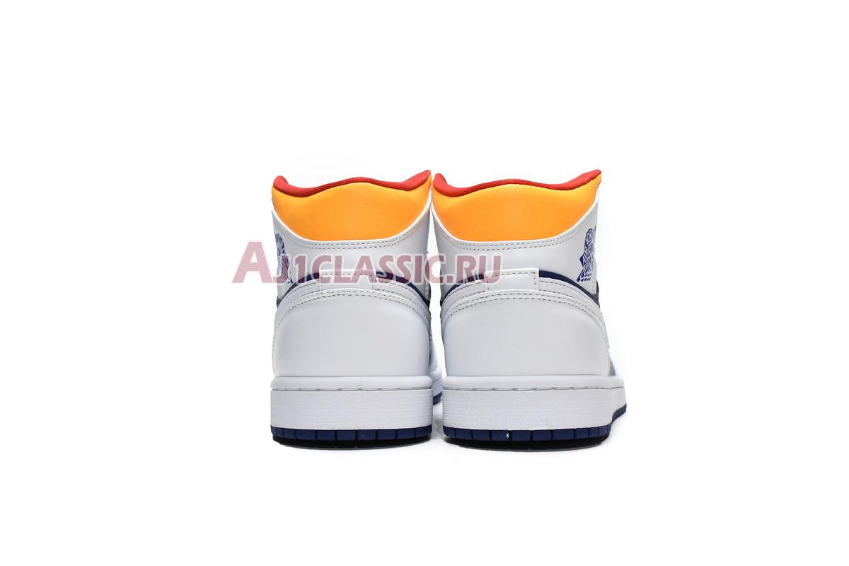 Air Jordan 1 Mid "White Deep Royal Blue" 554724-131