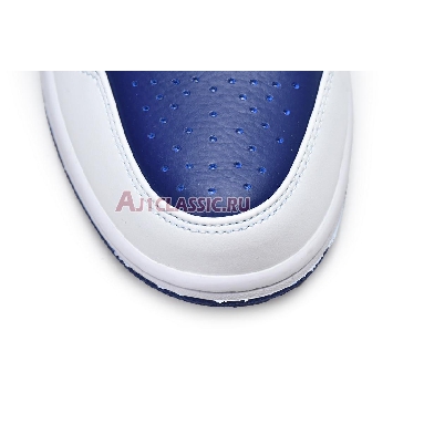 Air Jordan 1 Mid White Deep Royal Blue 554724-131 White/Deep Royal Blue/Track Red/Laser Orange Sneakers