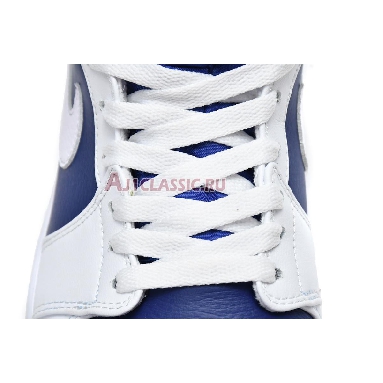 Air Jordan 1 Mid White Deep Royal Blue 554724-131 White/Deep Royal Blue/Track Red/Laser Orange Mens Womens Shoes