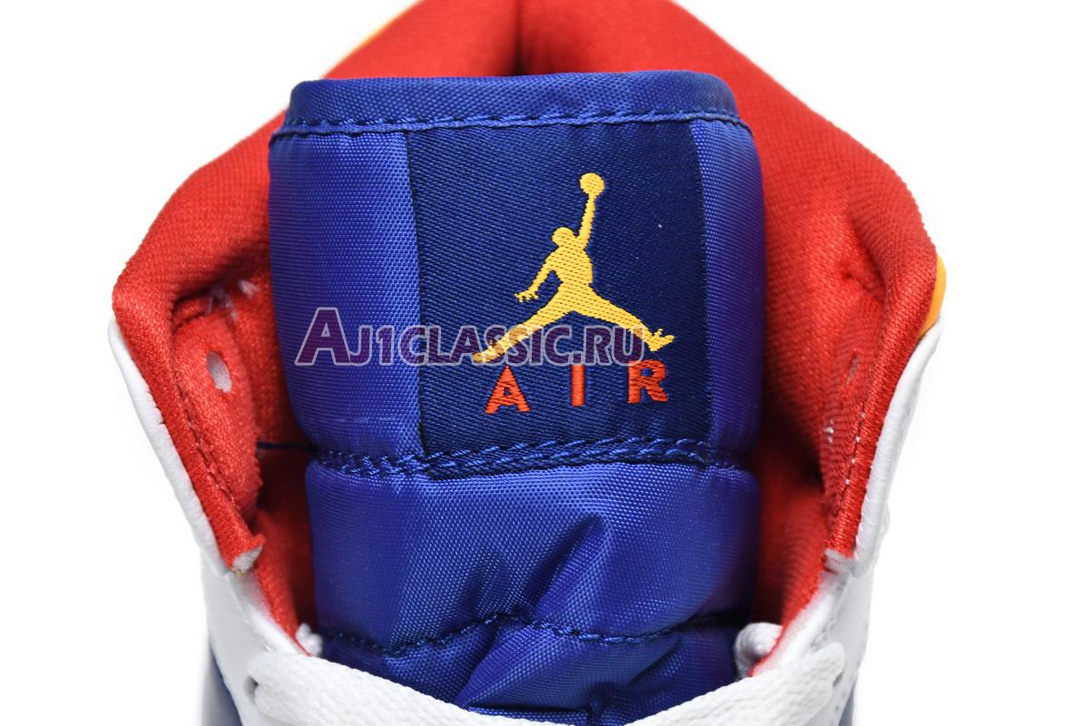 Air Jordan 1 Mid "White Deep Royal Blue" 554724-131