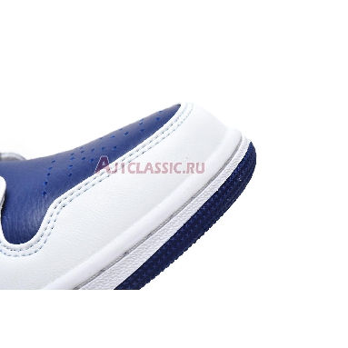 Air Jordan 1 Mid White Deep Royal Blue 554724-131 White/Deep Royal Blue/Track Red/Laser Orange Sneakers