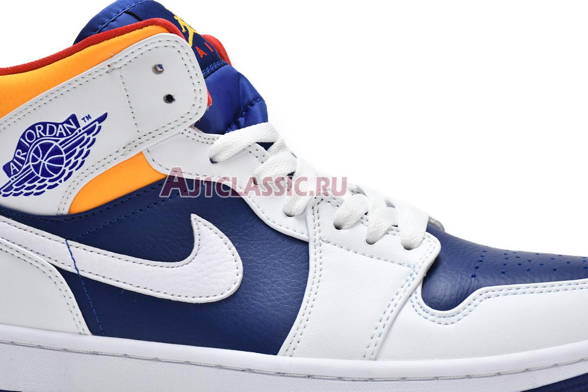 Air Jordan 1 Mid "White Deep Royal Blue" 554724-131