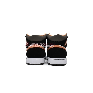 Air Jordan 1 Mid SE Peach Mocha DH0210-100 White/Apricot/Agate/Black Mens Womens Shoes