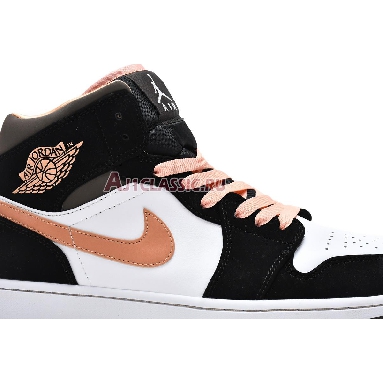 Air Jordan 1 Mid SE Peach Mocha DH0210-100 White/Apricot/Agate/Black Mens Womens Shoes