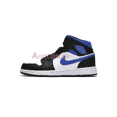 Air Jordan 1 Mid Racer Blue 554724-140 White/Black/Racer Blue Mens Womens Shoes