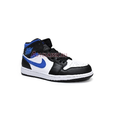 Air Jordan 1 Mid Racer Blue 554724-140 White/Black/Racer Blue Mens Womens Shoes