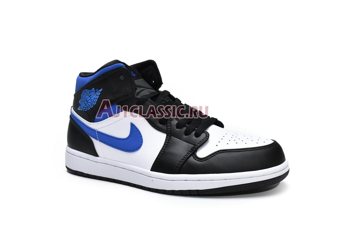 New Air Jordan 1 Mid "Racer Blue" 554724-140 Shoes