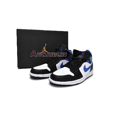 Air Jordan 1 Mid Racer Blue 554724-140 White/Black/Racer Blue Mens Womens Shoes