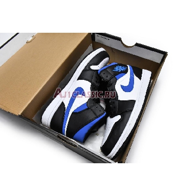 Air Jordan 1 Mid Racer Blue 554724-140 White/Black/Racer Blue Mens Womens Shoes