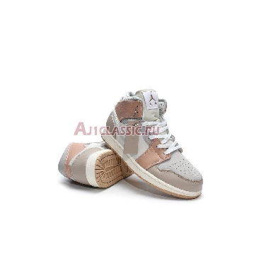 Air Jordan 1 Mid Milan CV3044-100-02 Sail/Light Bone/String/Shimmer Mens Womens Shoes