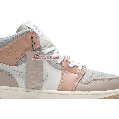 Air Jordan 1 Mid Milan CV3044-100-02 Sail/Light Bone/String/Shimmer Mens Womens Shoes