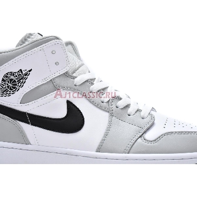 Air Jordan 1 Mid Grey Fog BQ6472-015 White/Light Smoke Grey/Black Sneakers