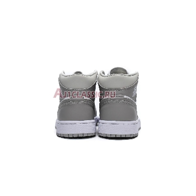 Air Jordan 1 Mid College Grey 554724-082 College Grey/Light Bone/White Mens Womens Shoes