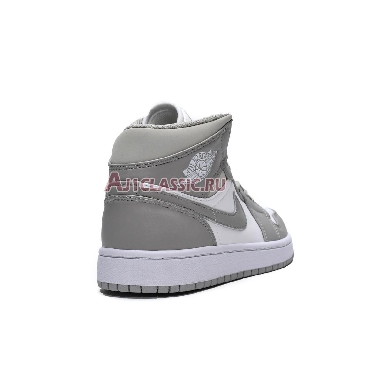 Air Jordan 1 Mid College Grey 554724-082 College Grey/Light Bone/White Mens Womens Shoes