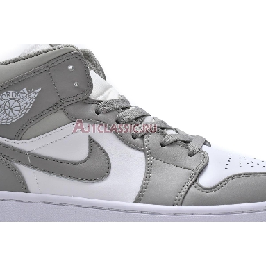 Air Jordan 1 Mid College Grey 554724-082 College Grey/Light Bone/White Mens Womens Shoes