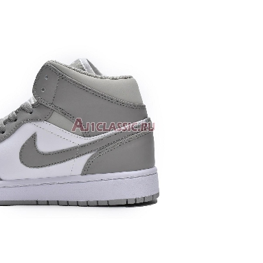 Air Jordan 1 Mid College Grey 554724-082 College Grey/Light Bone/White Mens Womens Shoes