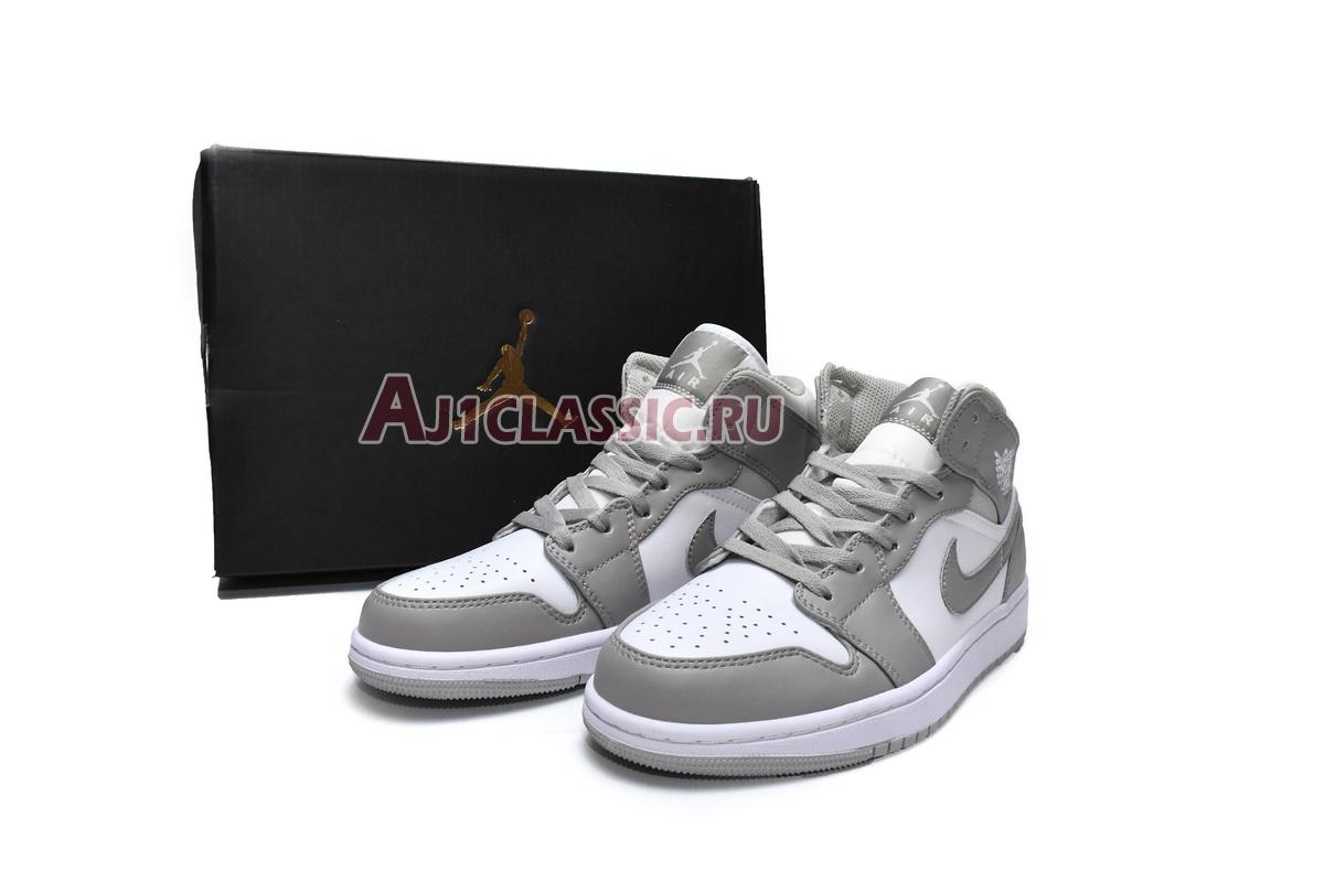 New Air Jordan 1 Mid "College Grey" 554724-082 Shoes