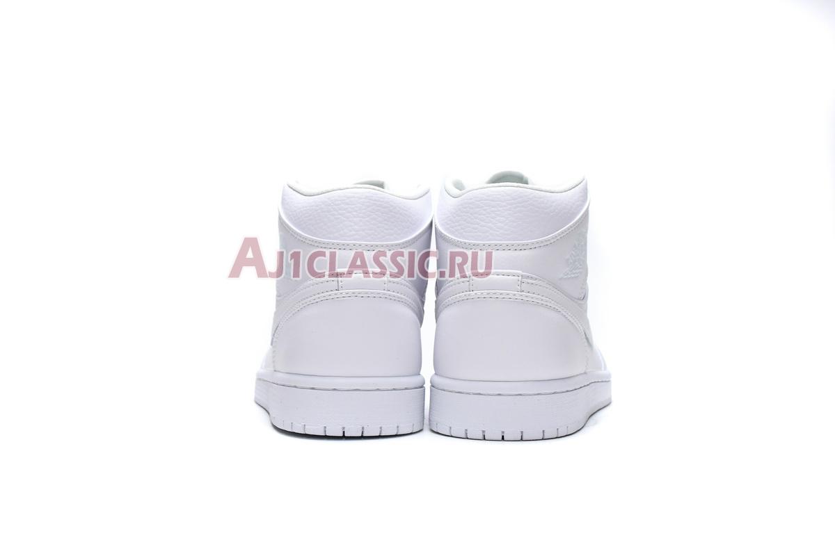 New Air Jordan 1 Mid "Triple White" 554724-129 Shoes