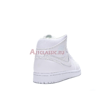 Air Jordan 1 Mid Triple White 554724-129 White/White-White Mens Womens Shoes